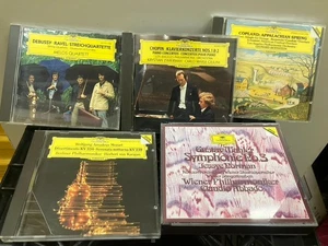 LOT OF 5 DEUTSCHE GRAMMOPHON CLASSICAL CDS: Mozart Mahler Debussy Chopin Copland - Bild 1 von 1