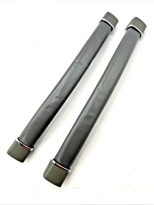 1995-1997 LINCOLN TOWNCAR DOOR PULL STRAP HANDLE GRAY LEATHER OEM Pair - Picture 1 of 9