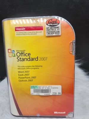 Microsoft MS Office 2007 Standard Word, Excel, PowePoint, Outlook   - Image 1 of 3