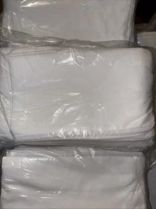 LOT 12 BRAND NEW WHITE ZIPPERED PILLOW CASES T-180 PERCALE HOTEL LINEN! - Picture 1 of 4