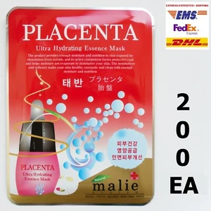 200pcs MALIE PLACENTA Face Mask Packs Sheet 25g Whitening Wrinkle Care Cosmetic - Picture 1 of 6