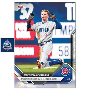 2025 Topps Now #253 Pete Crow-Armstrong 15 HR 20 SB Chicago Cubs *Presale* - Bild 1 von 3