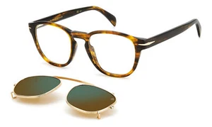 Gafas de Sol David Beckham DB 1117/CS Havana Gold/Green Clip On 50/20/145 hombre - Imagen 1 de 4
