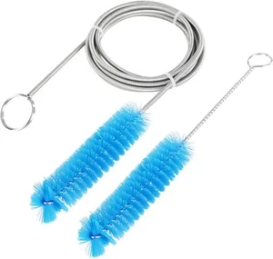 CPAP Tube Cleaning Brush-7 Feet Flexible + 7 Inches Handy Stainless Blue - Picture 1 of 5