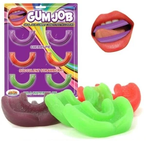 Gum Job 6pc Candy Teeth Protector Covers Oral Lube Fruit Flavor Enhancers Unisex - Picture 1 of 7