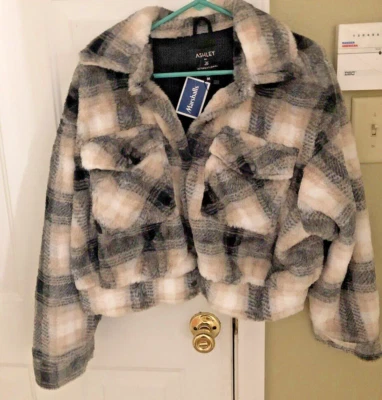 Chaqueta de piel sintética Ashley para mujer talla M Foto 1 de 4