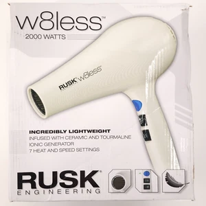 Secador de pelo increíblemente ligero W8less Rusk Engineering 2000 vatios blanco iónico - Imagen 1 de 15