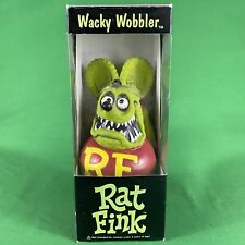 Green Rat Fink Funko 1999 Wacky Wobbler Box Hot Rod Ed Big Daddy Roth Vintage