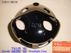 Suzuki DR125 DR250 TS125 Headlight Case NOS TS125ER Lamp Cover 51811-38210 - Picture 1 of 9