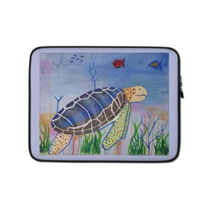 Laptophülle Tragetasche Schutz Personalisieren Bunt Schildkröte Neu - Bild 1 von 3