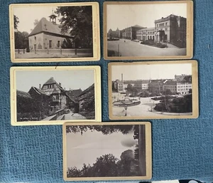 Antique tourist photograph cards, circa 1890's, Hannover, Germany, set of 9 - Picture 1 of 2