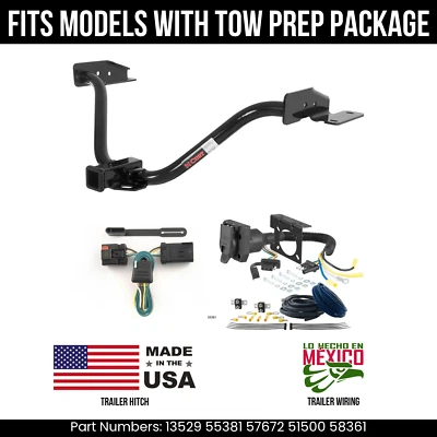 Enganche de remolque para Chrysler Pacifica 04-08 con cableado de 7 pines con correa de remolque OE Foto 1 de 4