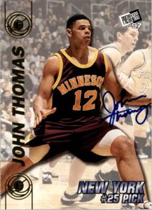 1997 Press Pass Double Threat Autographs #24A John Thomas Auto - NM-MT