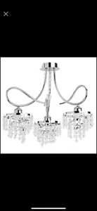 Chandelier lamp glamour luxury lighting crystal new in box pendant modern - Picture 1 of 1
