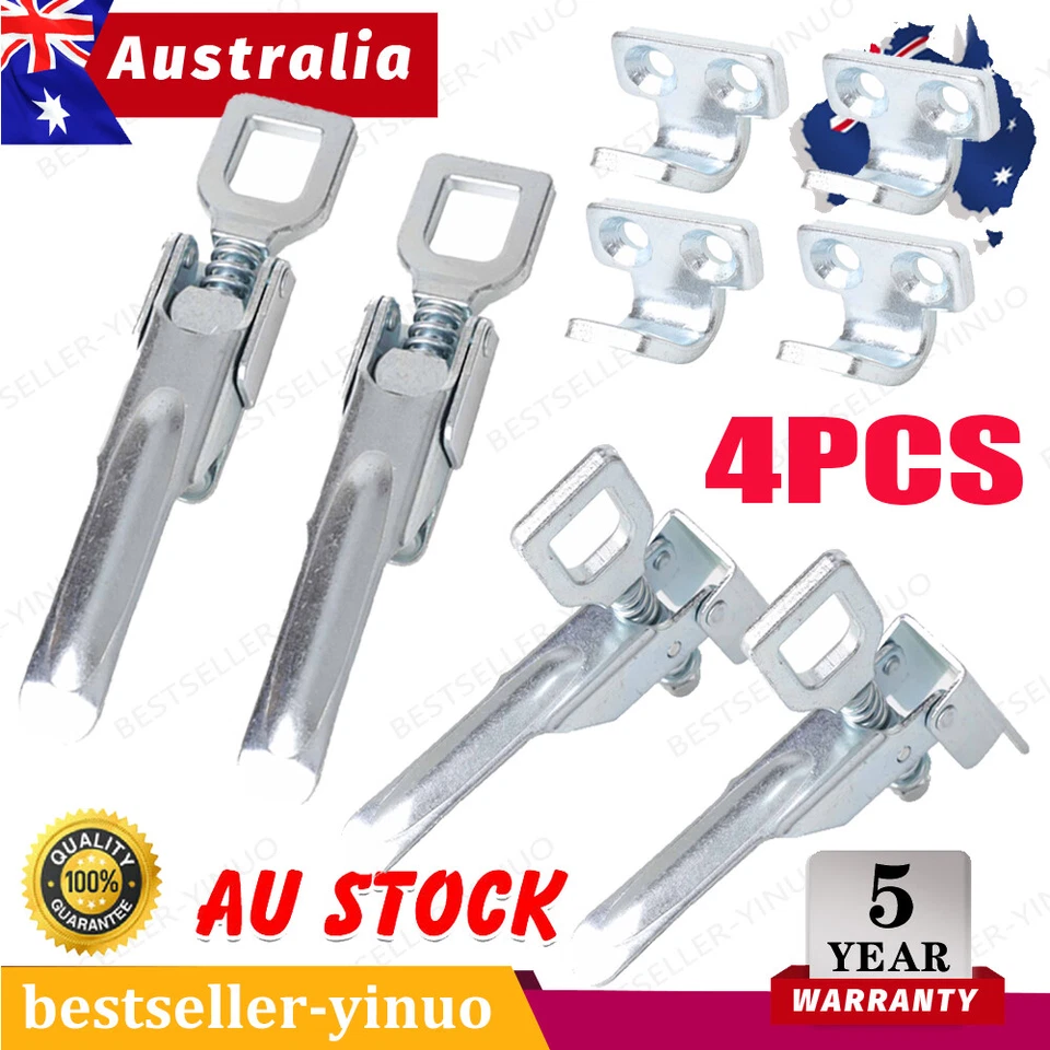 4PCS LATCHES OVER CENTRE EXTRA HEAVY DUTY Trailer Latch Ute Tray Camper Fastener - image 1 of 4