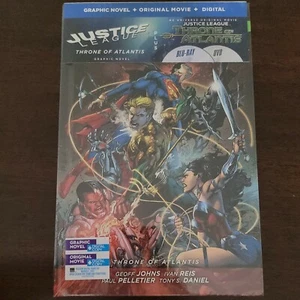 Justice League Thron von Atlantis Graphic Novel Blu-ray DVD Set Neu Versiegelt - Bild 1 von 5