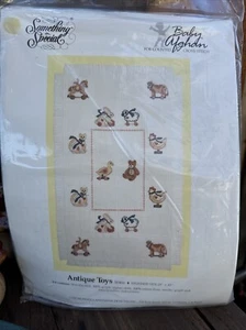 Candamar Designs Something Special Antique Toys Baby Afghan Cross Stitch Kit - Picture 1 of 2