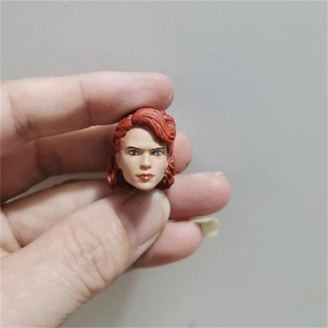 Painted 1/12 Scale Captain GirlFriend Peggy Carter Head Sculpt Fit 6" SHF Figure Cover