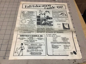Vintage MARIONETTE / PUPPET: 1981 fall educatiion guide Germantown Pa - Picture 1 of 3