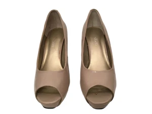 Nine & Co. Women's Light Taupe JJ Bronte Peep Toe High Heel Shoes Size 7M - Picture 1 of 11