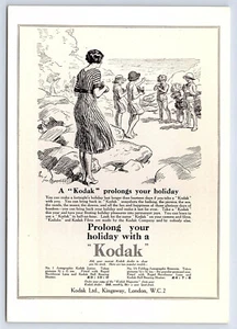 UK Advertising Repro Postcard KODAK Prolong your Holiday with a KODAK CT21 - Picture 1 of 2