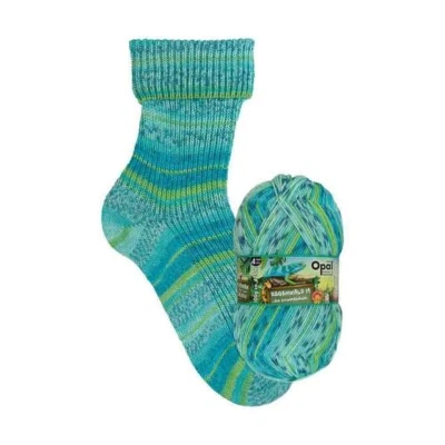 Opal ::6-Ply Sock Yarn Rainforest Collection #11347: sock yarn Aqua-Green - Image 1 of 4