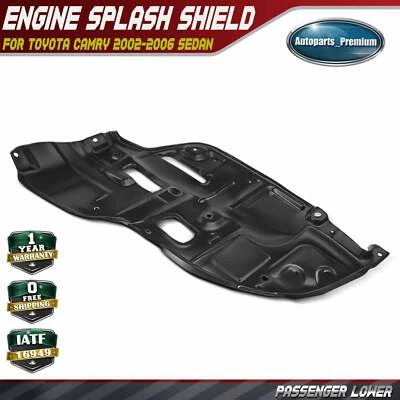 Protector contra salpicaduras de motor inferior para pasajero Toyota Camry 2002-2006 sedán 5144106030 Foto 1 de 4