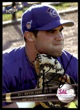 2007 MultiAd Top Prospects Nevin Ashley Columbus Catfish Autograph Baseball Card