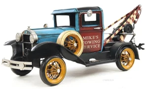 1931 Ford Model A Tow Truck Metal Desk Car Model 17" Automobile Automotive Decor - Picture 1 of 14