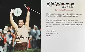 Billy Casper PGA Master Champion Signed 8x10 Autograph w/ Top Loader Arms Up COA - Picture 1 of 5