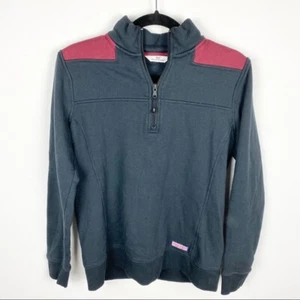Vineyard Vines Quarter Zip Pullover Size S EUC Navy - Picture 1 of 5