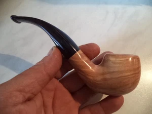 PIPA NERONE by MOLINA ULIVO OLIVE PIPE PFEIFE 1  NEW  BENT BILLIARD NUOVA - Bild 1 von 1