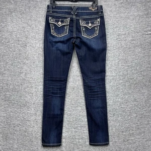 Hydraulic Bailey Super Skinny Women Blue Jeans Size 11/12 NWT Rodeo Flap Pockets - Picture 1 of 12