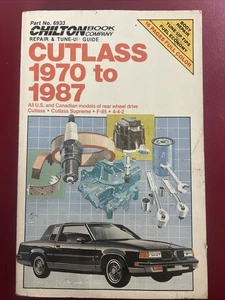 Chilton’s Repair & Tune-Up Guide Cutlass Supreme 1970-82 Manual Rear Wheel 6933 - Picture 1 of 3