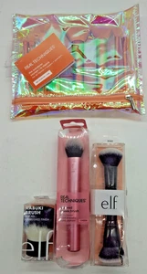Face Brush & Bronzer Bundle Real Techniques, e.l.f. 4-Piece Set - Picture 1 of 3