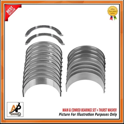 FOR RANGE ROVER 2.0 DIESEL 204DTD MAIN & CONROD BEARINGS SET + THURST WASHER - Image 1 of 4