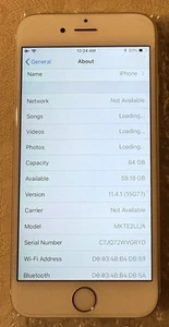 RARO IOS 11.4.1 Apple iPhone 6s SBLOCCATO 64 GB ORO A1688 GLOBAL MKTE2LL/A - Foto 1 di 2