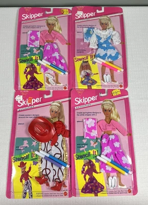 De colección. Lote Skipper Stencil It Activities Fashions 1993 ropa trajes Mattel nuevo en paquete Foto 1 de 4
