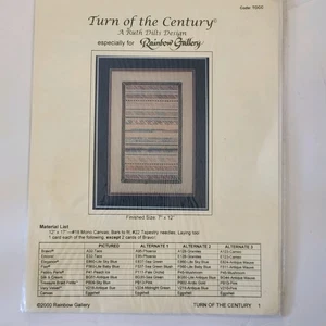 Rainbow Gallery Turn Of The Century Needlepoint Pattern RUTH DILTS Design - Picture 1 of 7