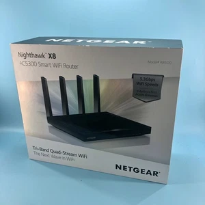 NETGEAR Nighthawk X8 R8500 Tri-Band AC5300 WiFi Router 6-Port Gigabit Wireless - Picture 1 of 4