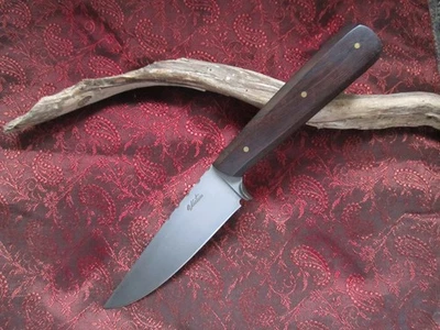 BILLY WATSON Custom Patch Sheath Knife --- Black Powder - Hunting - Bird & Trout - Image 1 of 4