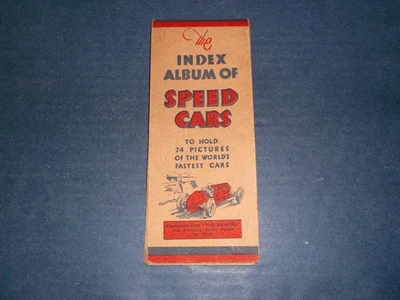 D C Thomson Index Album ( Speed Cars ) 24 Pictures Worlds Fastest Cars Very Good - Image 1 of 4