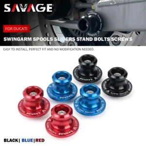 CNC Rear Swingarm Crash Guard Screws for DUCATI Panigale 899 955 Monster 821 950 - Picture 1 of 16