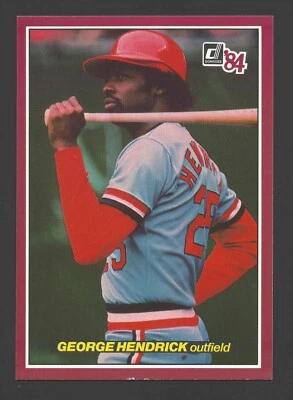 1984 Donruss Action All-Stars #32 GEORGE HENDRICK Raw - St. Louis Cardinals - Image 1 of 2