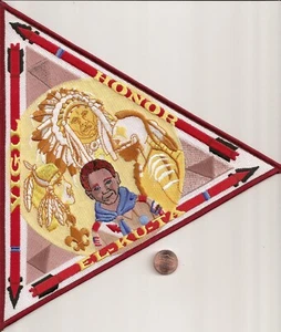 BSA OA LODGE 520 EL KU TA VIGIL HONOR 10 INCH JACKET PATCH - Picture 1 of 1