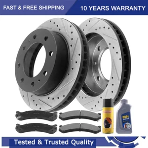 Front Disc Rotors Brake Pads for 2001-2010 Chevy Silverado GMC Sierra 2500 HD - Bild 1 von 8