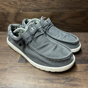 Hey Dude Wally Stretch Black US Men's 14 EU 47 - Picture 1 of 15