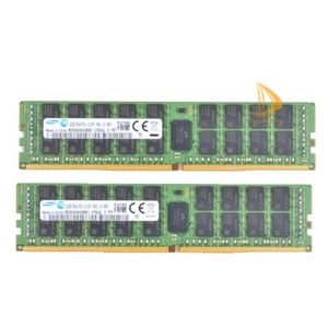 64GB Samsung 2x 32GB 2Rx4 DDR4 PC4-2133P DIMM ECC Reg Server Memory RAM 288Pin $ - Picture 1 of 6