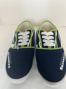 Zapatos de tenis divertidos Seattle Seahawks para mujer talla 9 The Bradford Exchange - Imagen 1 de 8