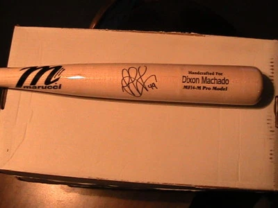 2018 DIXON MACHADO RC PERSONALLY AUTOGRAPHED BRAND NEW PERSONAL MAPLE CUSTOM BAT - Image 1 of 3